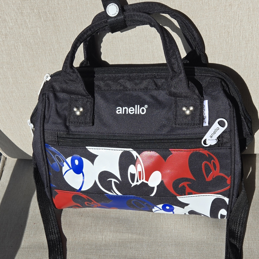 Black and Multicolor Crossbody Bag
